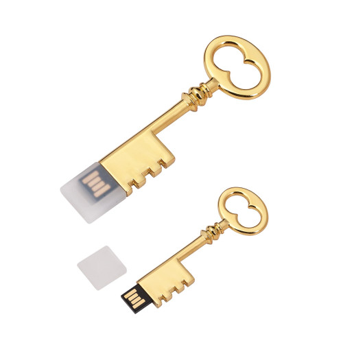 Флеш-карта USB 8GB "Золотой ключик", цвет золотистый