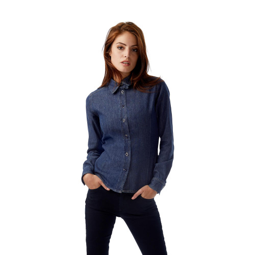 Рубашка женская DNM Vision/women, цвет джинсовый