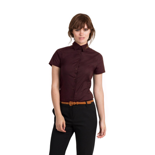 Рубашка женская с коротким рукавом Black Tie SSL/women, цвет бордовый