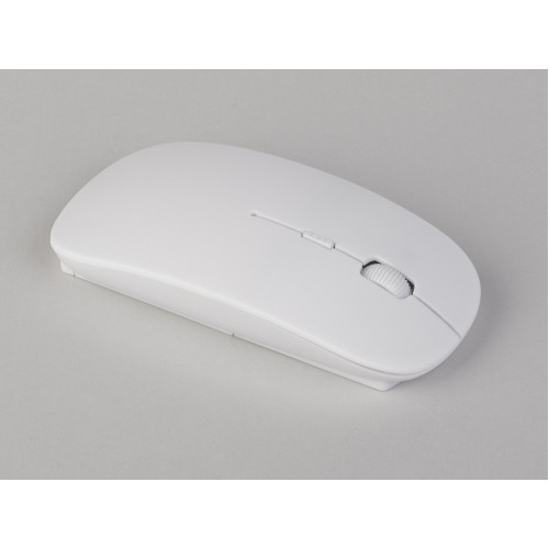 Беспроводная компьютерная мышь "Freerider" с антибактериальной защитой, цвет белый