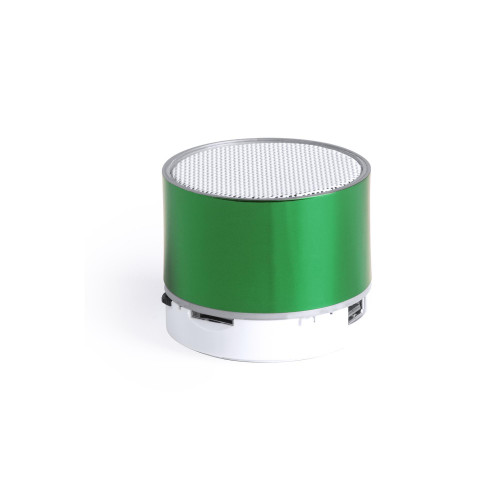 Bluetooth колонка "Party" с подсветкой логотипа, цвет зеленый