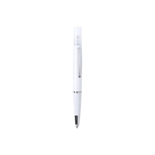 Ручка-спрей 3 мл из антибактериального пластика со стилусом, цвет белый