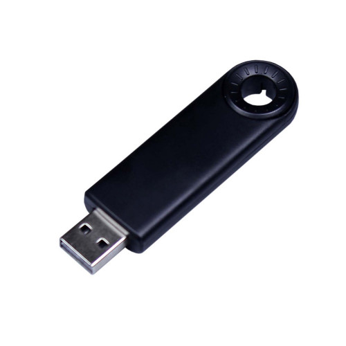 USB 2.0- флешка промо на 4 Гб прямоугольной формы, выдвижной механизм