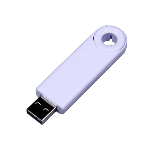 USB 2.0- флешка промо на 32 Гб прямоугольной формы, выдвижной механизм