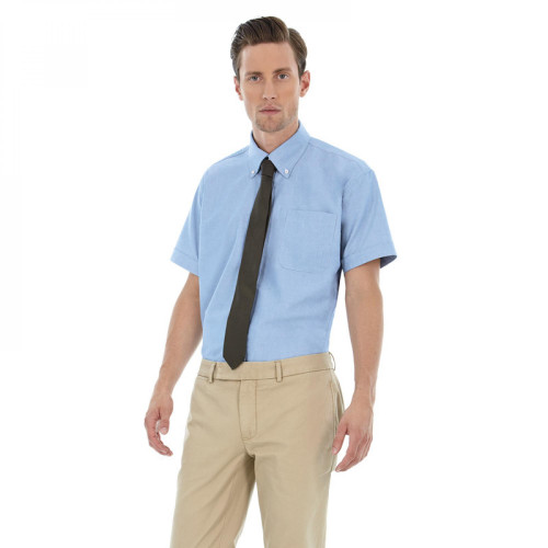 Рубашка мужская с коротким рукавом Oxford SSL/men, цвет голубой
