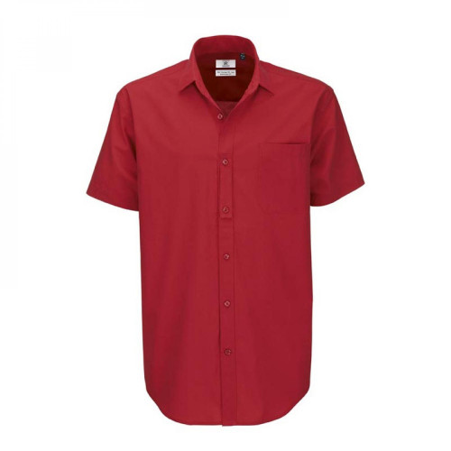 Рубашка мужская с коротким рукавом Heritage SSL/men, цвет темно-красный