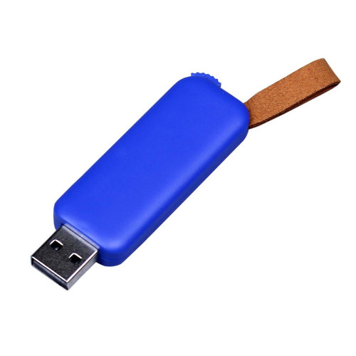 USB 2.0- флешка промо на 4 Гб прямоугольной формы, выдвижной механизм