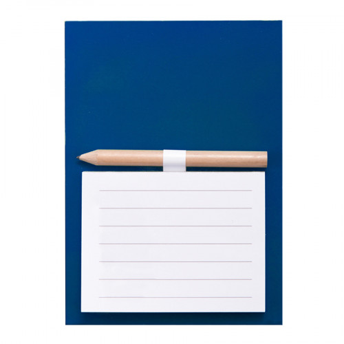 Блокнот с магнитом YAKARI, 40 листов, карандаш в комплекте, синий, картон
